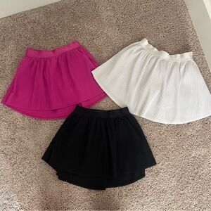 All in Motion Girls S Pleated Skort Skirt Bundle (3) Tennis Prep Athleisure